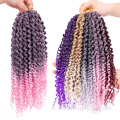 Ombre Tresse Pré Twisted Cheveux Synthétiques Bouclés Sénégalais